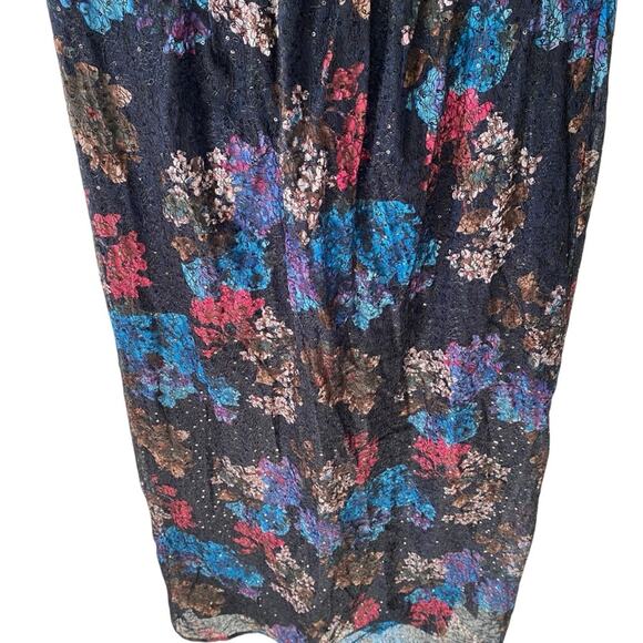 Tiffany Rose Jasmine Natalie Sequin Floral Maxi Long Dress size 4 made England - Picture 7 of 14